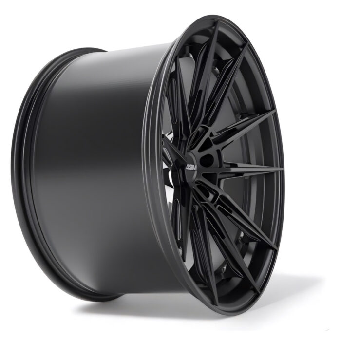 Vedere oblică 3D a jantei AP. FORGED 10 – structură forjată ușoară, design concav adânc pentru mașini sport și proiecte tuning