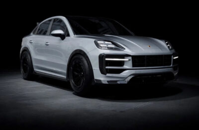 Componentă auto din carbon rezistentă la intemperii și lovituri, montată pe mașină sport