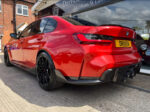Colțuri Bară Spate Carbon BMW M3 G80/G81 / M4 G82/G83 – Dry Carbon - imagine 3