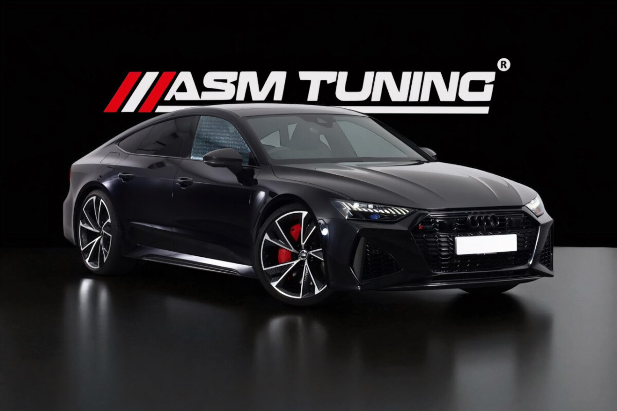 Colecție Carbon & Performanță Audi RS7 C8 Audi RS7 C8 echipat cu piese carbon – splitter față, difuzor spate, eleron – colecția ASM Tuning