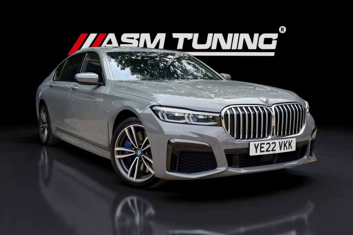 Colecție Carbon & Performanță BMW Seria 7 G11/G12 BMW Seria 7 G11 echipat cu splitter frontal și difuzor din fibră de carbon – colecția oficială ASM Tuning