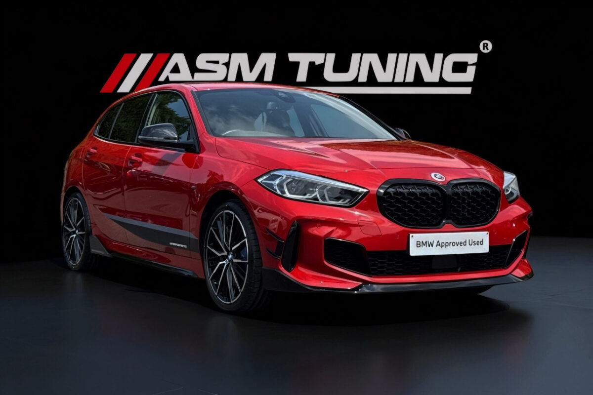 BMW Seria 1 F40 echipat cu body kit carbon complet – splitter, eleron și difuzor by ASM Tuning