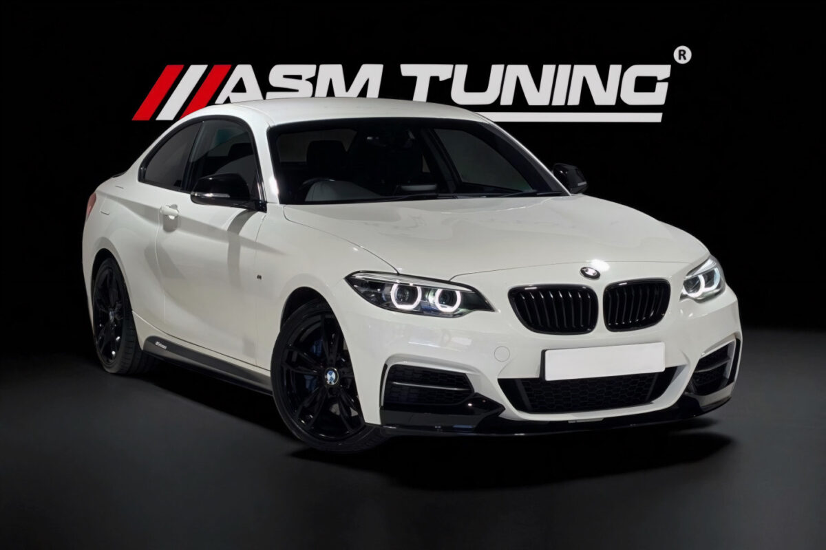 BMW Seria 2 F22 F23 cu kit complet carbon – eleron, splitter și difuzor marca ASM Tuning