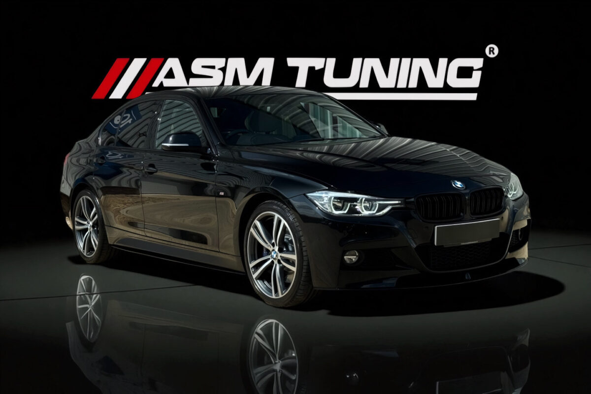 BMW Seria 3 F30 Sedan cu splitter, eleron și difuzor din carbon pre-preg – colecția ASM Tuning