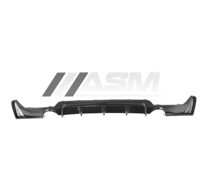Difuzor Bara Spate Carbon BMW F32/F33/F36 Seria 4 - Evacuare Dubla MP Style - imagine 1