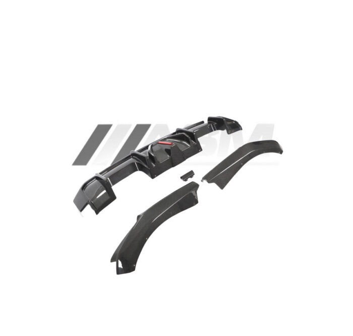 Led Difuzor Bara Spate Carbon BMW G80 G81 M3/G82 G83 M4 - V Style - imagine 2