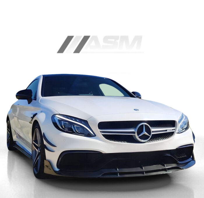 Splitter Față Carbon Mercedes C63 AMG W205 Coupe - V Style - imagine 2