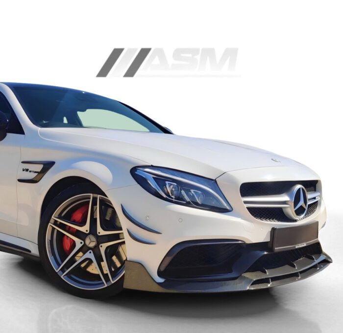 Splitter Față Carbon Mercedes C63 AMG W205 Coupe - V Style - imagine 3