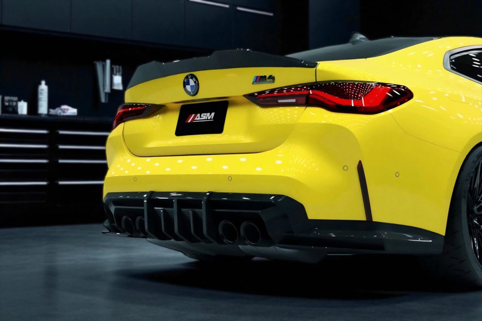 Difuzor spate din carbon ASM Tuning – beneficii aerodinamice, downforce și stabilitate premium