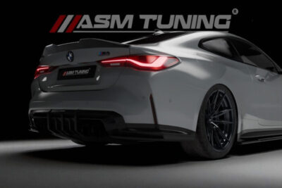Difuzor spate din fibră de carbon pentru BMW M3 G80 și M4 G82 – design agresiv, testat aerodinamic, produs premium ASM Tuning România