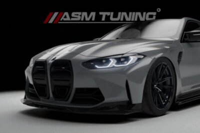 Splitter frontal din fibră de carbon pentru BMW M3 G80 și M4 G82 – design MP Style, testat CFD de ASM Tuning România
